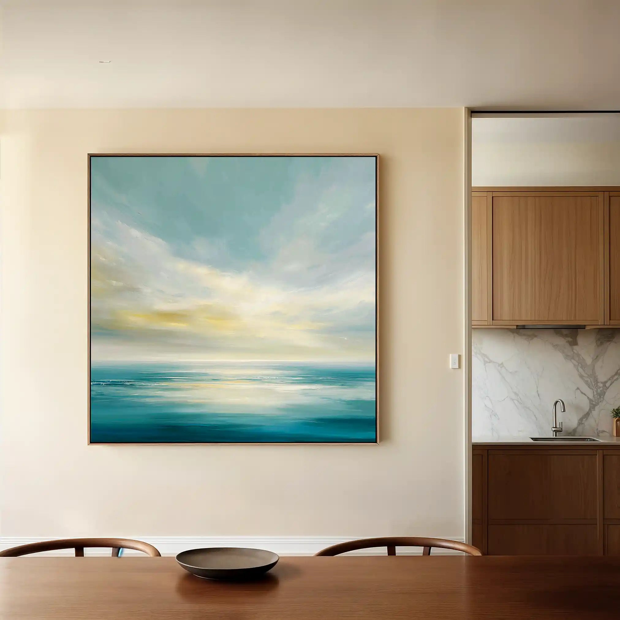 Abstract 1239 Canvas Art 60 x 60 cm / Black