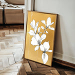 Floral 1239 Canvas Art 18" x 24" / 45 x 60 cm / Black