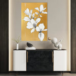 Floral 1239 Canvas Art 18" x 24" / 45 x 60 cm / Black