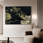 Abstract 124 Canvas Art 18" x 24" / 45 x 60 cm / Black