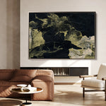 Abstract 124 Canvas Art 18" x 24" / 45 x 60 cm / Black