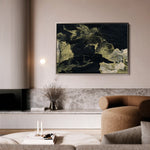 Abstract 124 Canvas Art 18" x 24" / 45 x 60 cm / Black