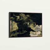 Abstract 124 Canvas Art 18" x 24" / 45 x 60 cm / Black