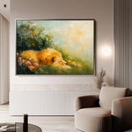 Animals 124 Canvas Art 18" x 24" / 45 x 60 cm / Black
