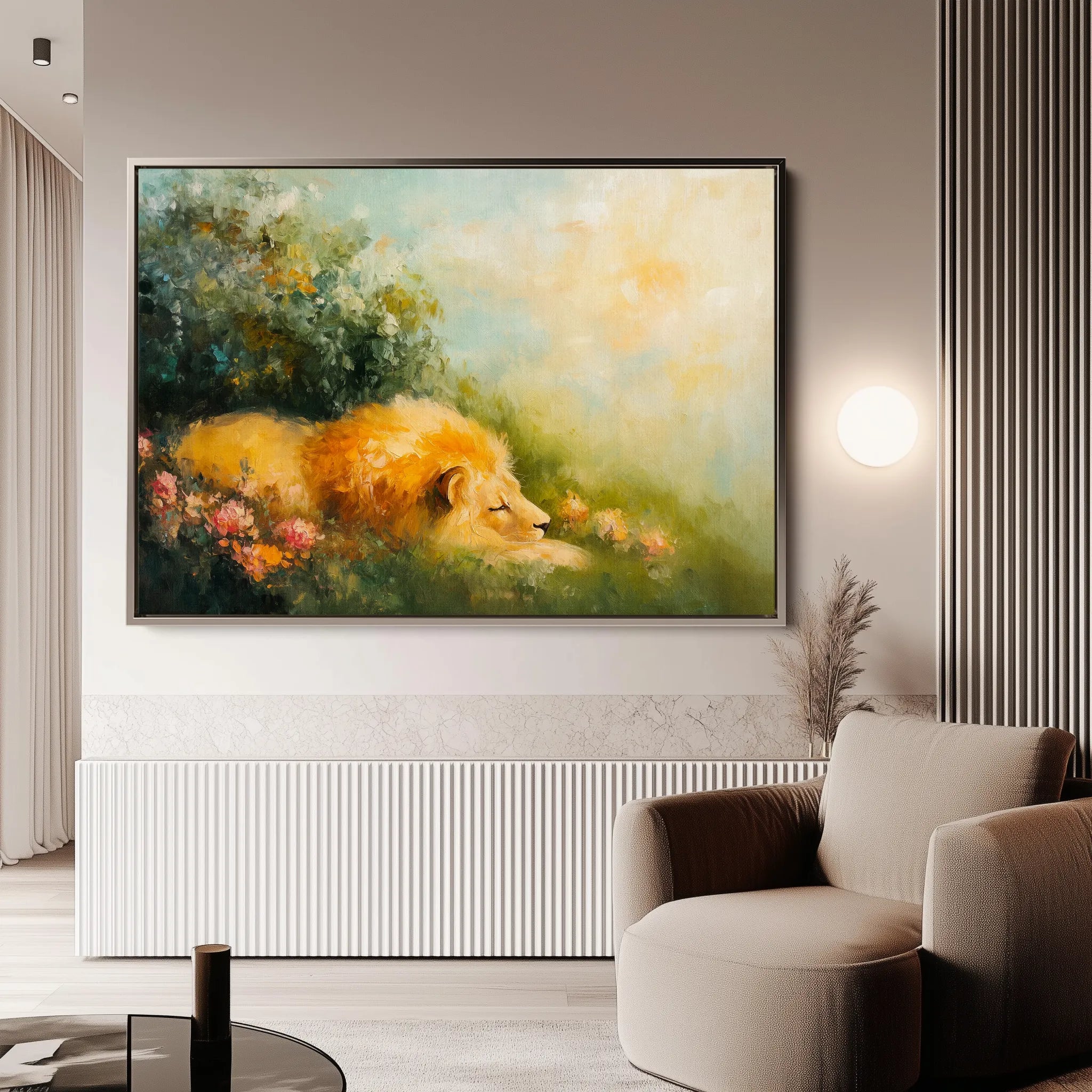 Animals 124 Canvas Art 18" x 24" / 45 x 60 cm / Black