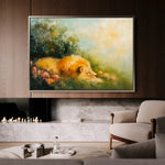 Animals 124 Canvas Art 18" x 24" / 45 x 60 cm / Black
