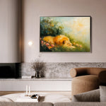 Animals 124 Canvas Art 18" x 24" / 45 x 60 cm / Black
