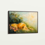 Animals 124 Canvas Art 18" x 24" / 45 x 60 cm / Black