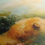 Animals 124 Canvas Art 18" x 24" / 45 x 60 cm / Black