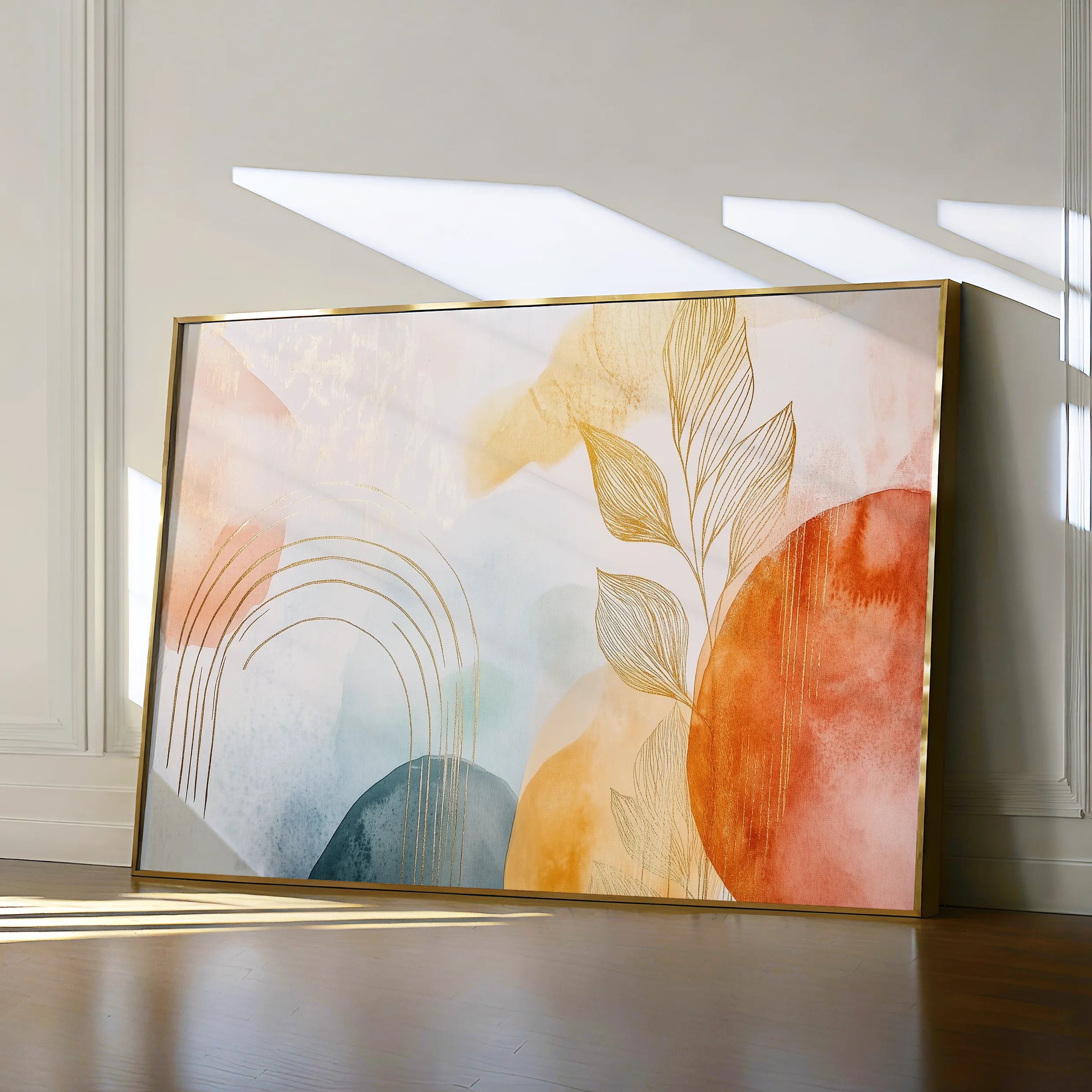 Boho 124 Canvas Art 18" x 24" / 45 x 60 cm / Black