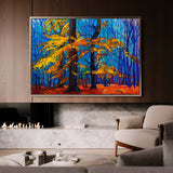 Landscape 124 Canvas Art 18" x 24" / 45 x 60 cm / Black