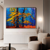 Landscape 124 Canvas Art 18" x 24" / 45 x 60 cm / Black