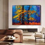 Landscape 124 Canvas Art 18" x 24" / 45 x 60 cm / Black