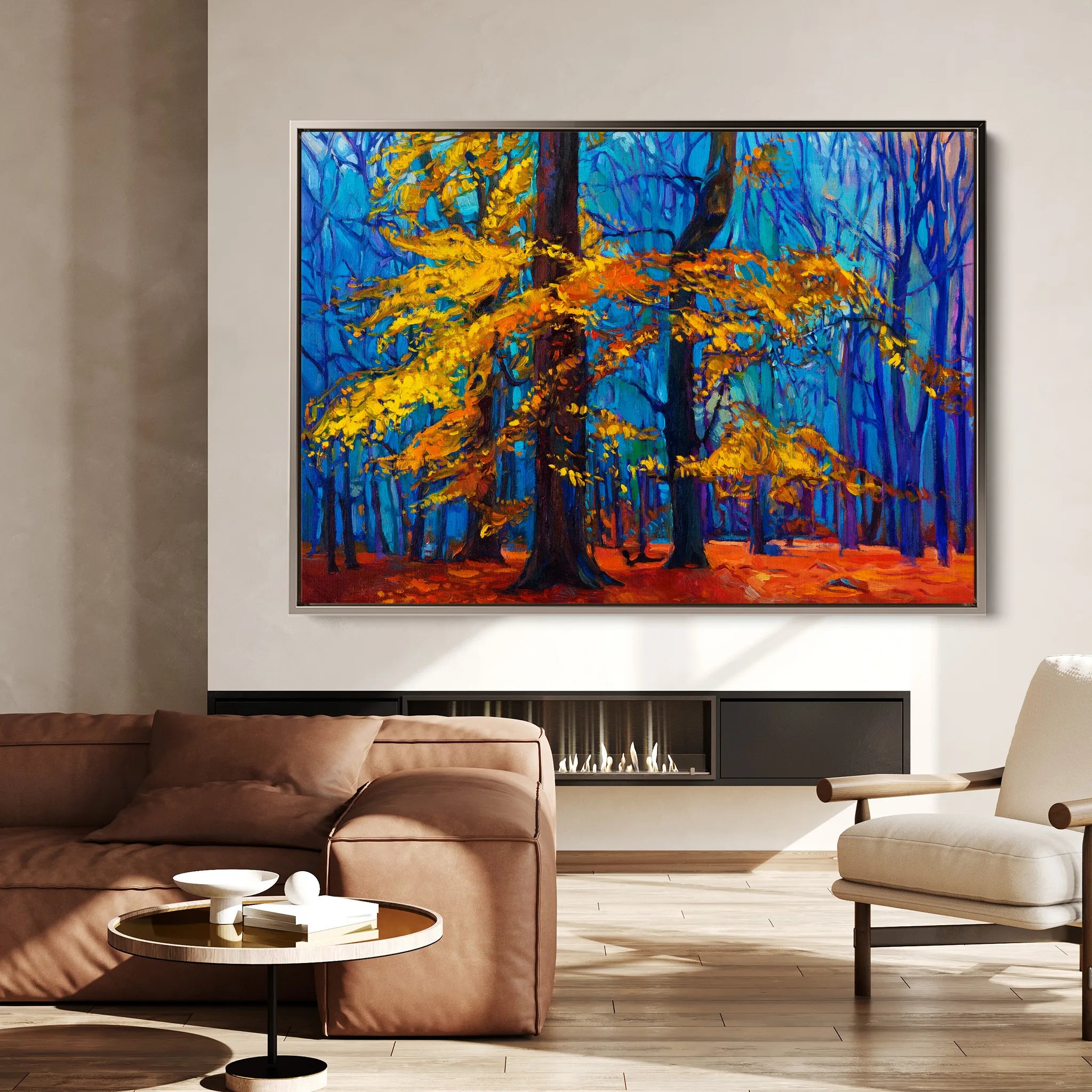 Landscape 124 Canvas Art 18" x 24" / 45 x 60 cm / Black