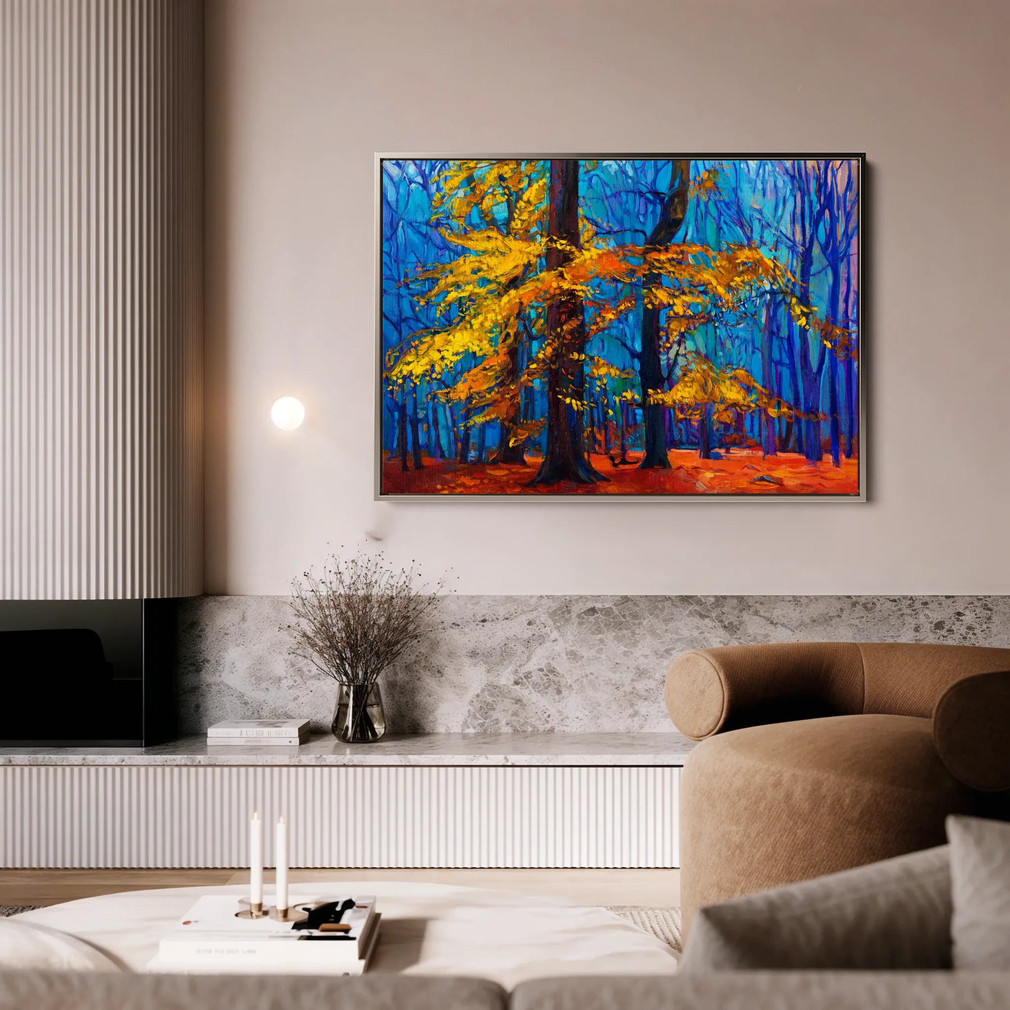 Landscape 124 Canvas Art 18" x 24" / 45 x 60 cm / Black