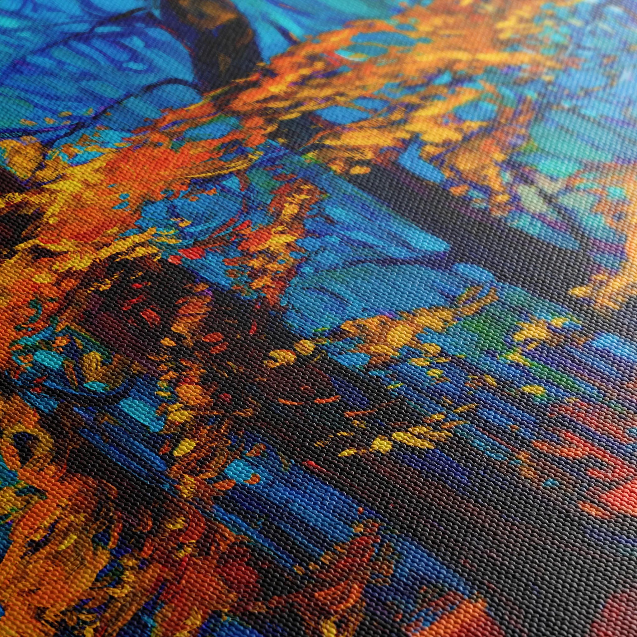 Landscape 124 Canvas Art 18" x 24" / 45 x 60 cm / Black