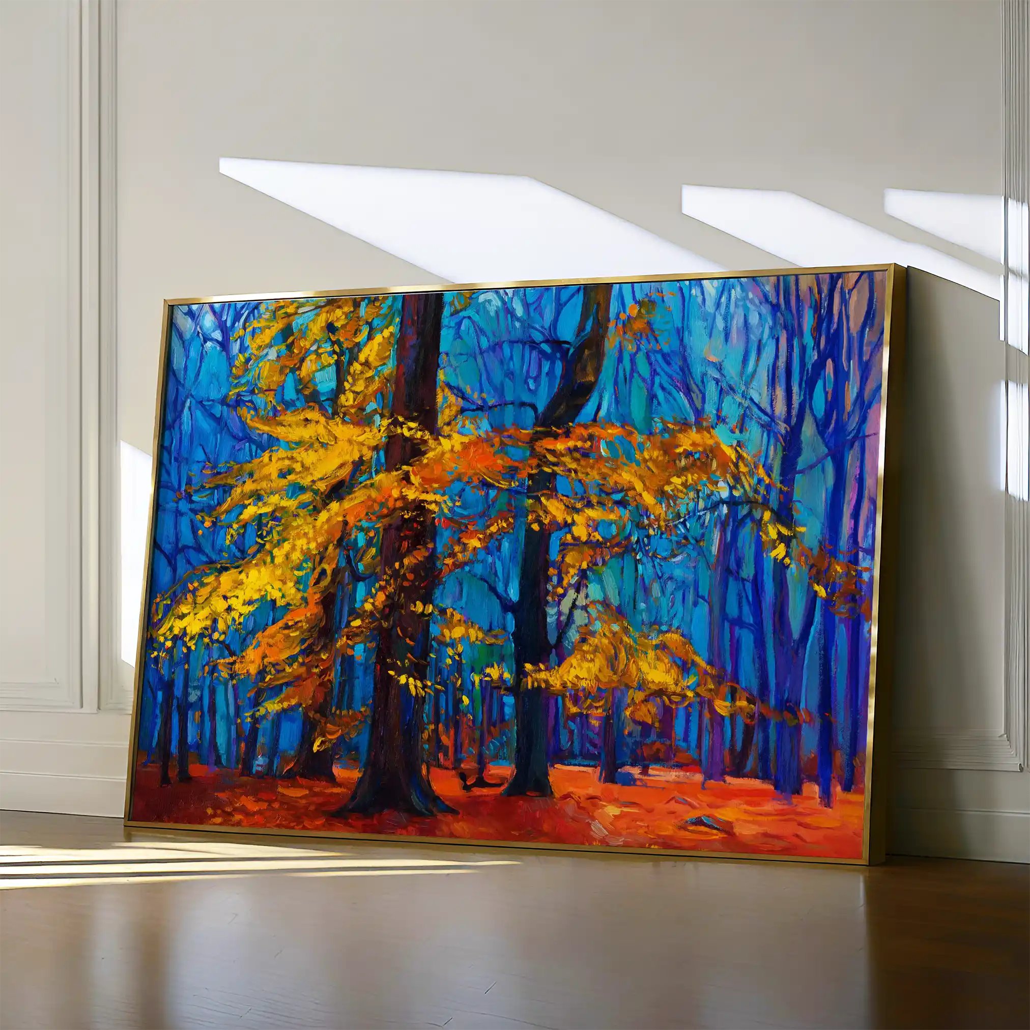 Landscape 124 Canvas Art 60 x 40 cm / Black