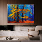 Landscape 124 Canvas Art 60 x 40 cm / Black