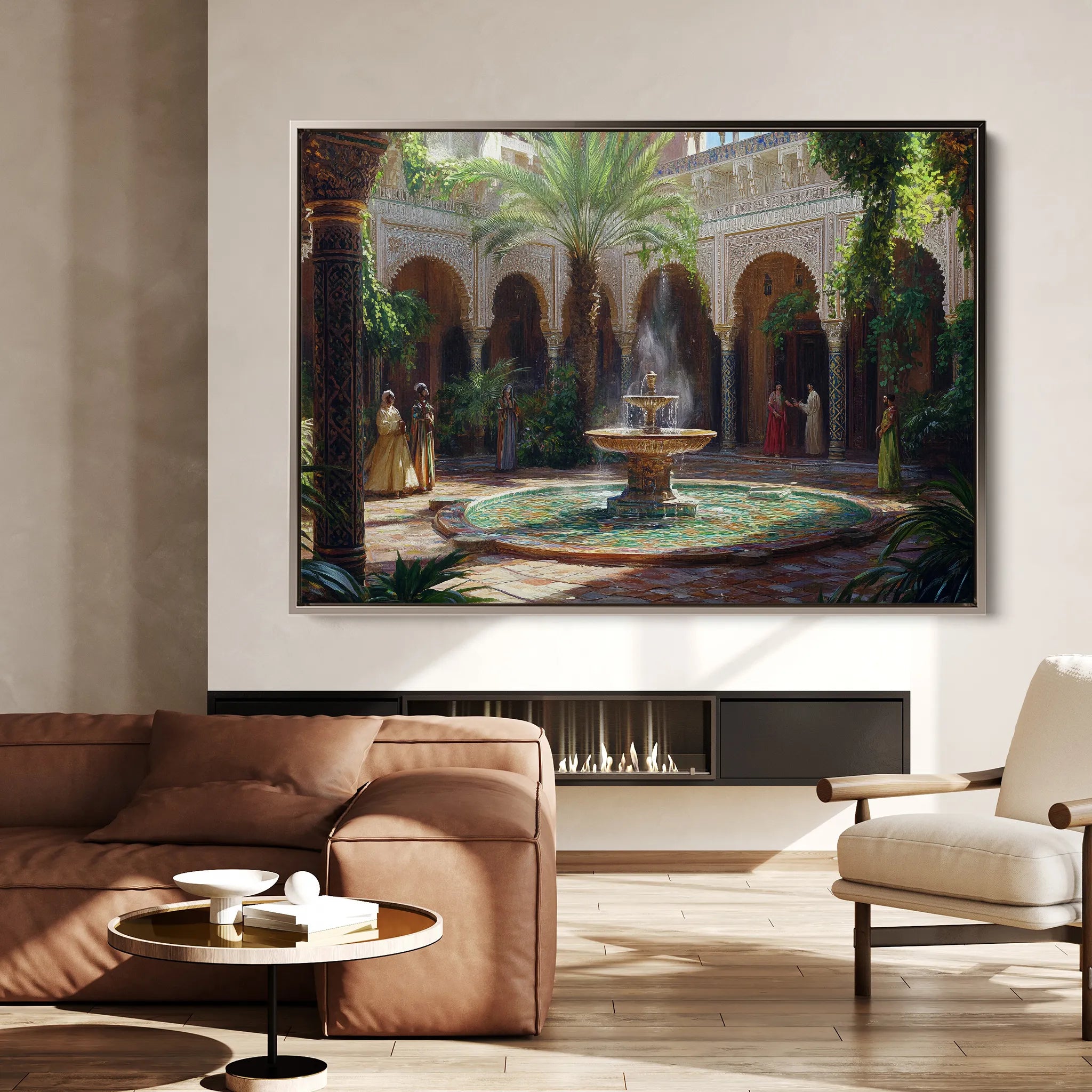 Orientalist 124 Canvas Art 18" x 24" / 45 x 60 cm / Black