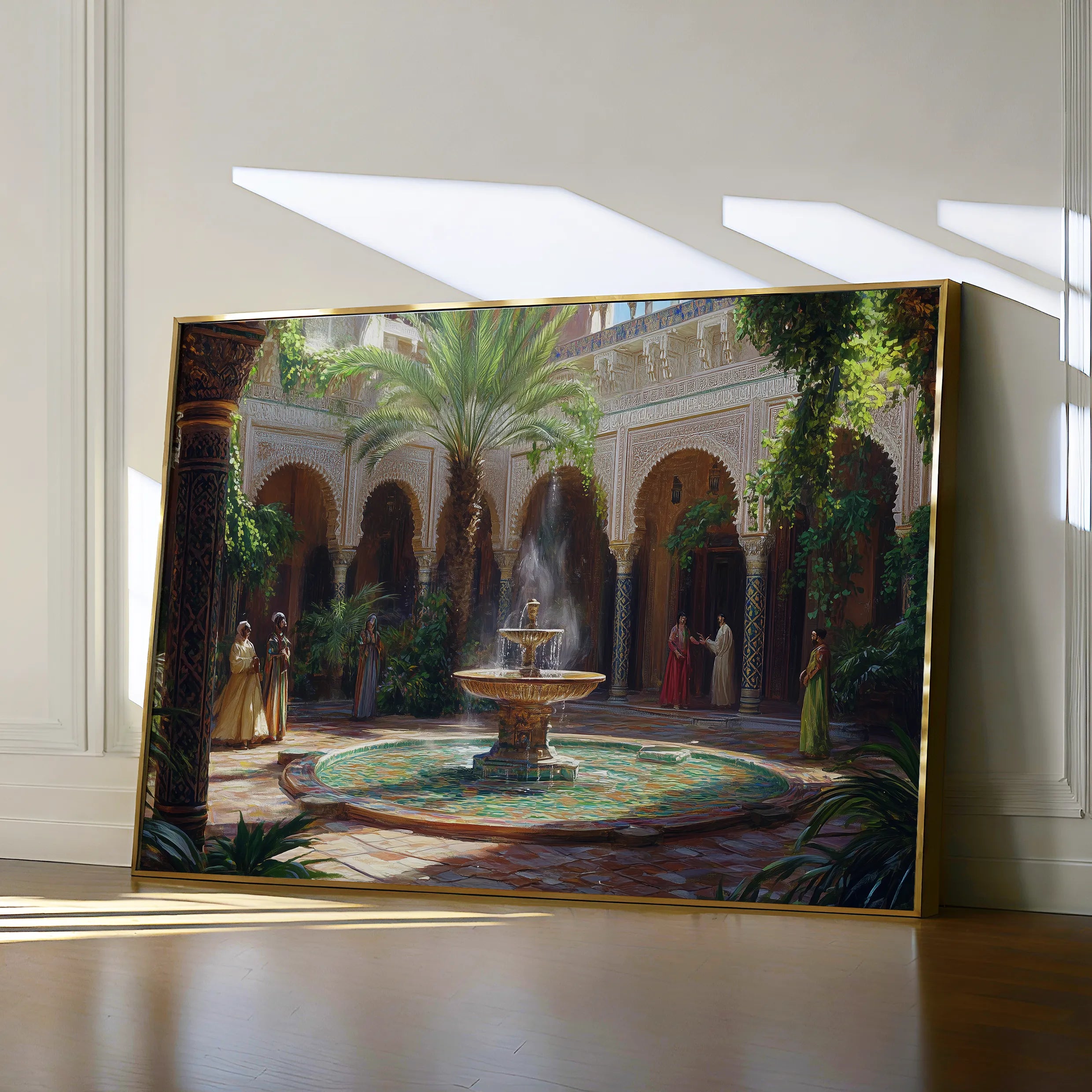 Orientalist 124 Canvas Art 18" x 24" / 45 x 60 cm / Black