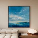 Abstract 1240 Canvas Art 16" x 16" / 40 x 40 cm / Black
