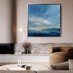 Abstract 1240 Canvas Art 16" x 16" / 40 x 40 cm / Black