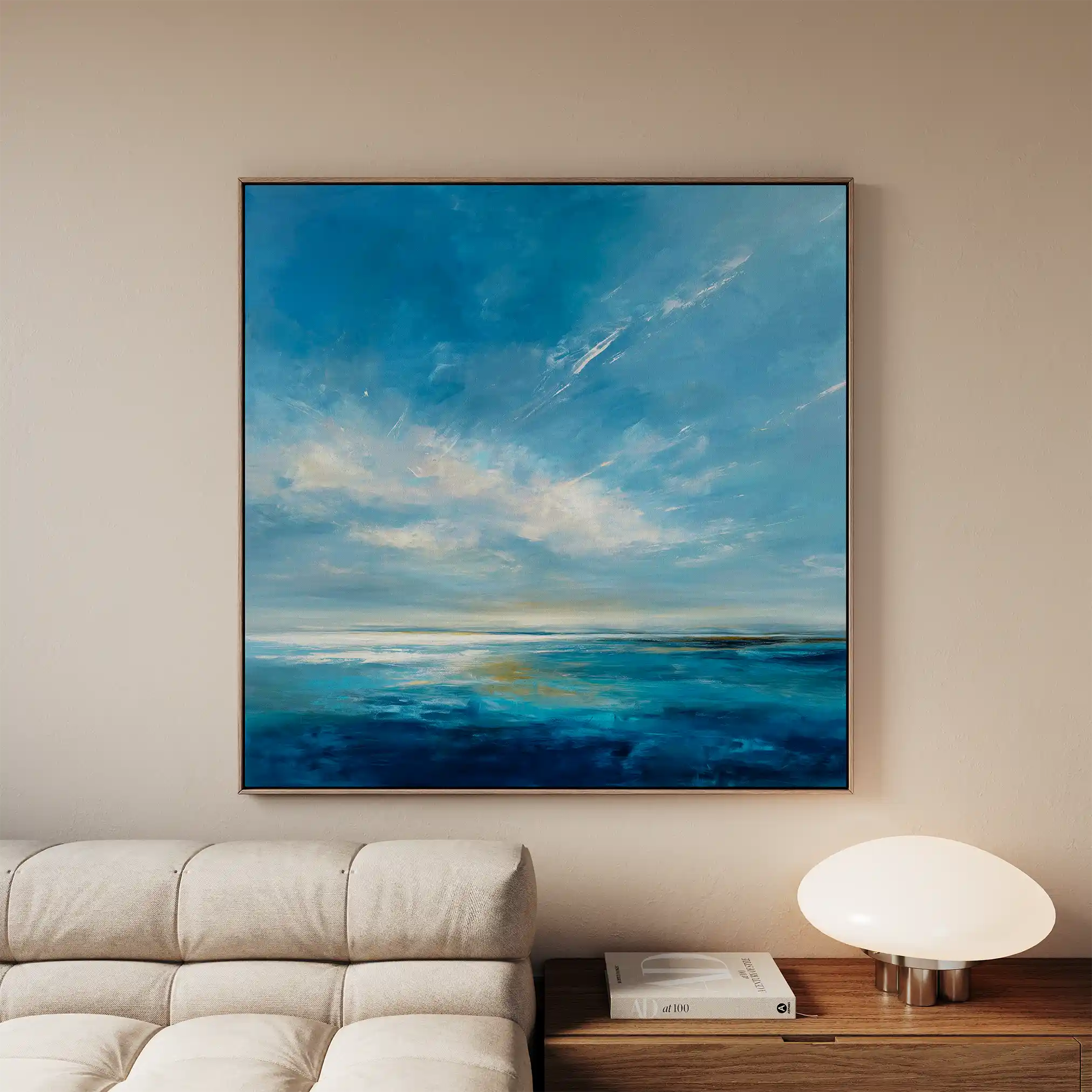 Abstract 1240 Canvas Art 60 x 60 cm / Black