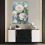 Floral 1240 Canvas Art 18" x 24" / 45 x 60 cm / Black