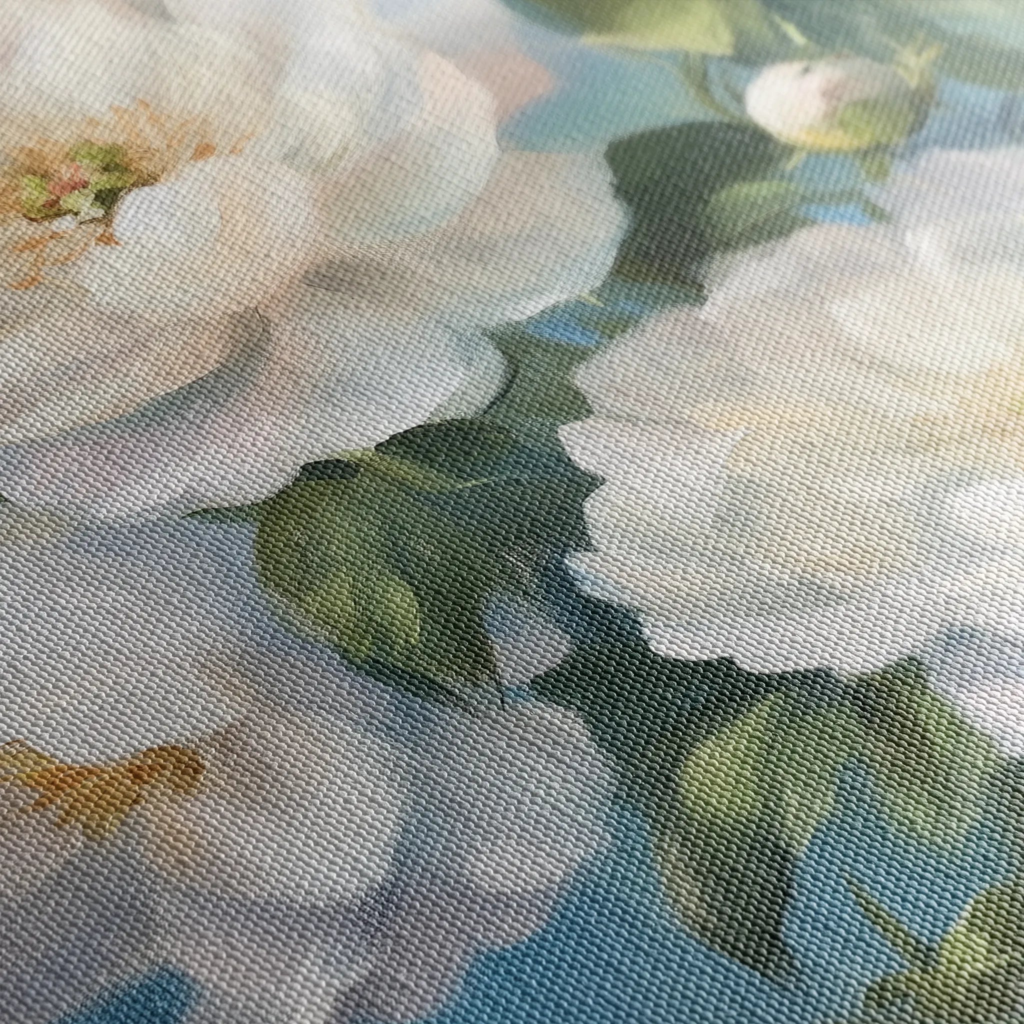 Floral 1240 Canvas Art 18" x 24" / 45 x 60 cm / Black