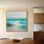 Abstract 1241 Canvas Art 16" x 16" / 40 x 40 cm / Black