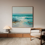 Abstract 1241 Canvas Art 60 x 60 cm / Black