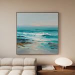 Abstract 1241 Canvas Art 60 x 60 cm / Black