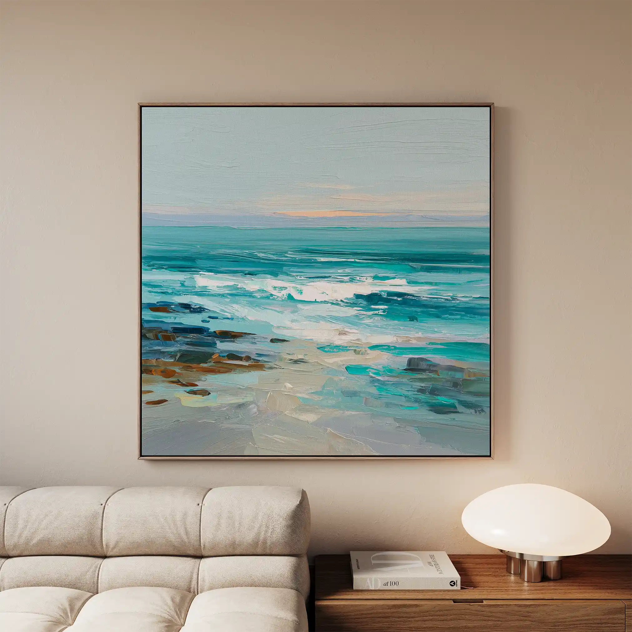 Abstract 1241 Canvas Art 60 x 60 cm / Black