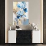 Floral 1241 Canvas Art 18" x 24" / 45 x 60 cm / Black