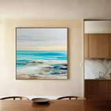 Abstract 1242 Canvas Art 16" x 16" / 40 x 40 cm / Black
