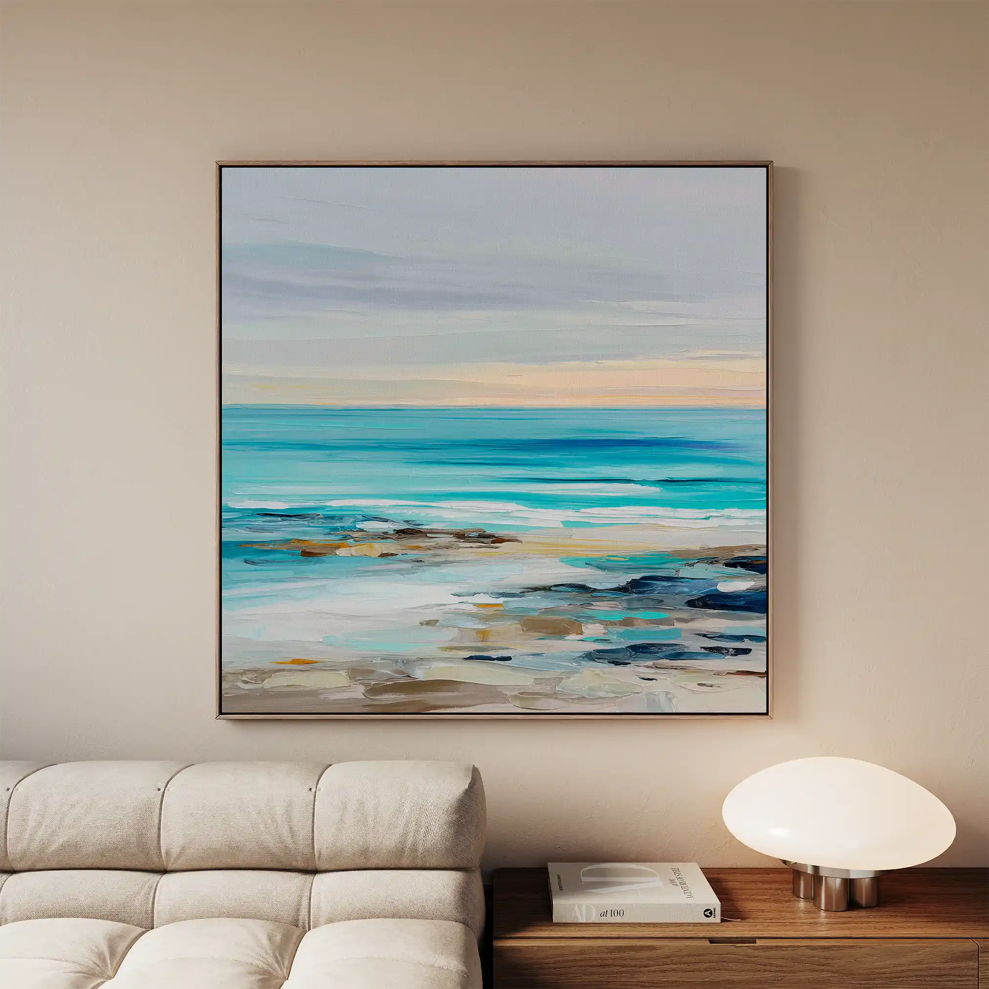 Abstract 1242 Canvas Art 60 x 60 cm / Black