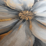 Floral 1243 Canvas Art 16" x 16" / 40 x 40 cm / Black
