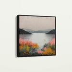 Abstract 1244 Canvas Art 60 x 60 cm / Black