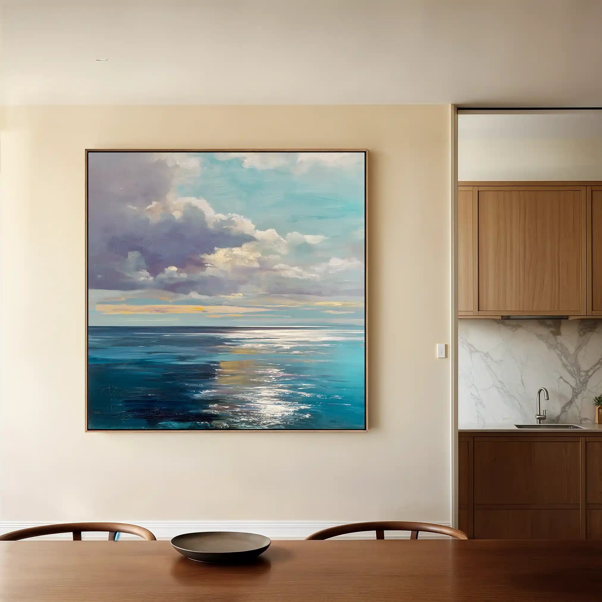 Abstract 1246 Canvas Art 60 x 60 cm / Black