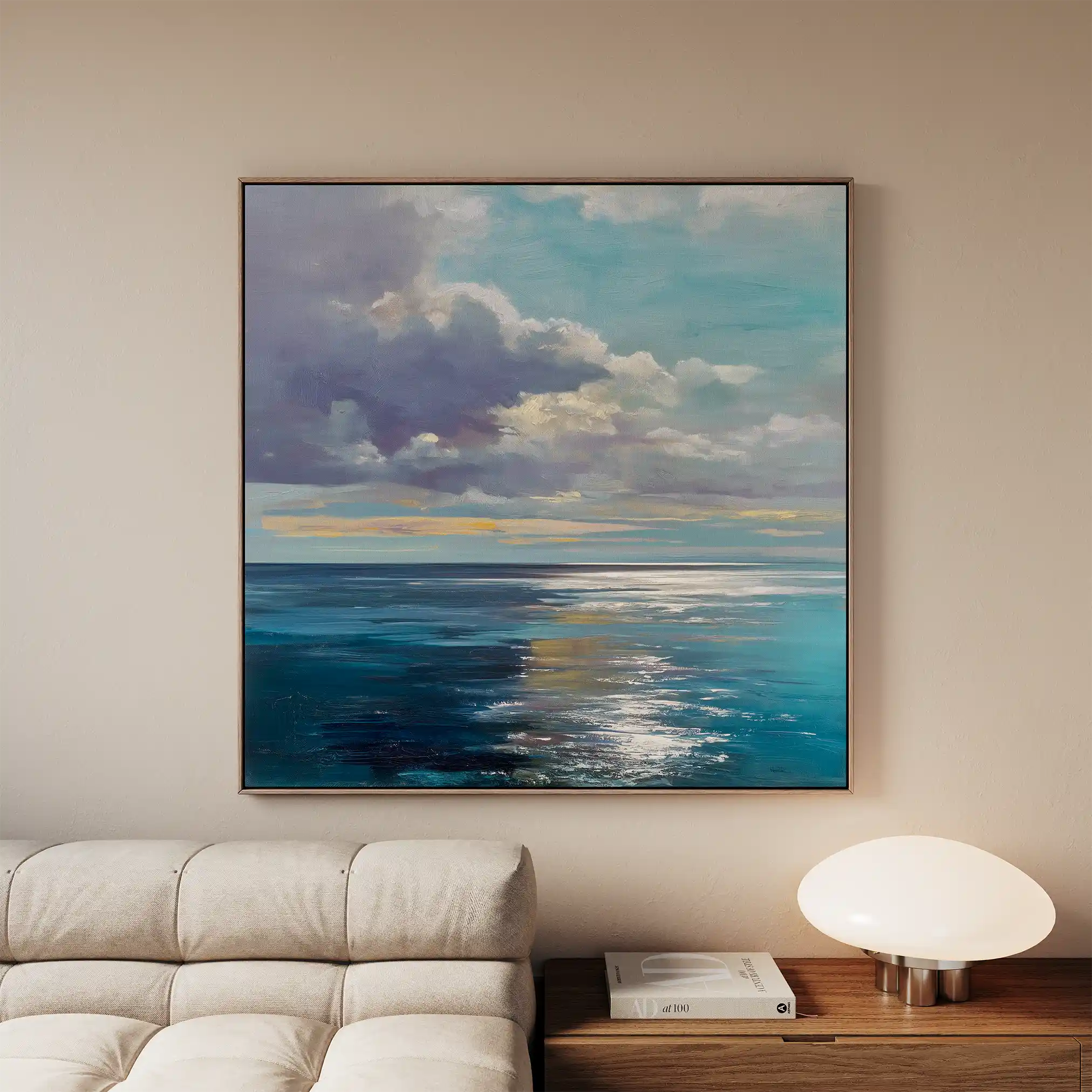 Abstract 1246 Canvas Art 60 x 60 cm / Black