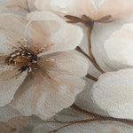 Floral 1246 Canvas Art 16" x 16" / 40 x 40 cm / Black
