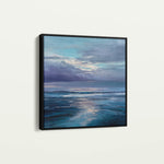Abstract 1247 Canvas Art 16" x 16" / 40 x 40 cm / Black