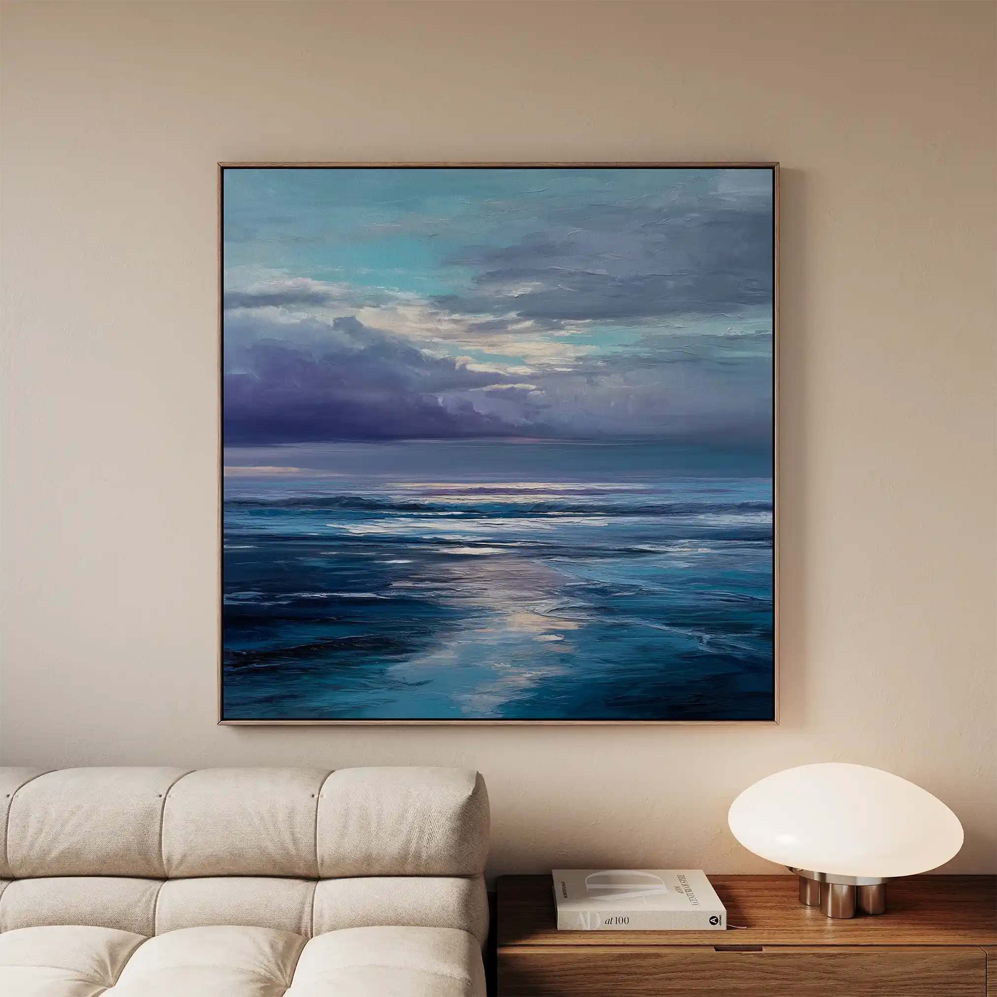 Abstract 1247 Canvas Art 60 x 60 cm / Black
