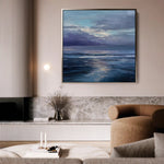 Abstract 1247 Canvas Art 60 x 60 cm / Black