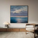 Abstract 1248 Canvas Art 16" x 16" / 40 x 40 cm / Black