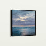 Abstract 1248 Canvas Art 16" x 16" / 40 x 40 cm / Black