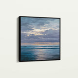 Abstract 1248 Canvas Art 16" x 16" / 40 x 40 cm / Black