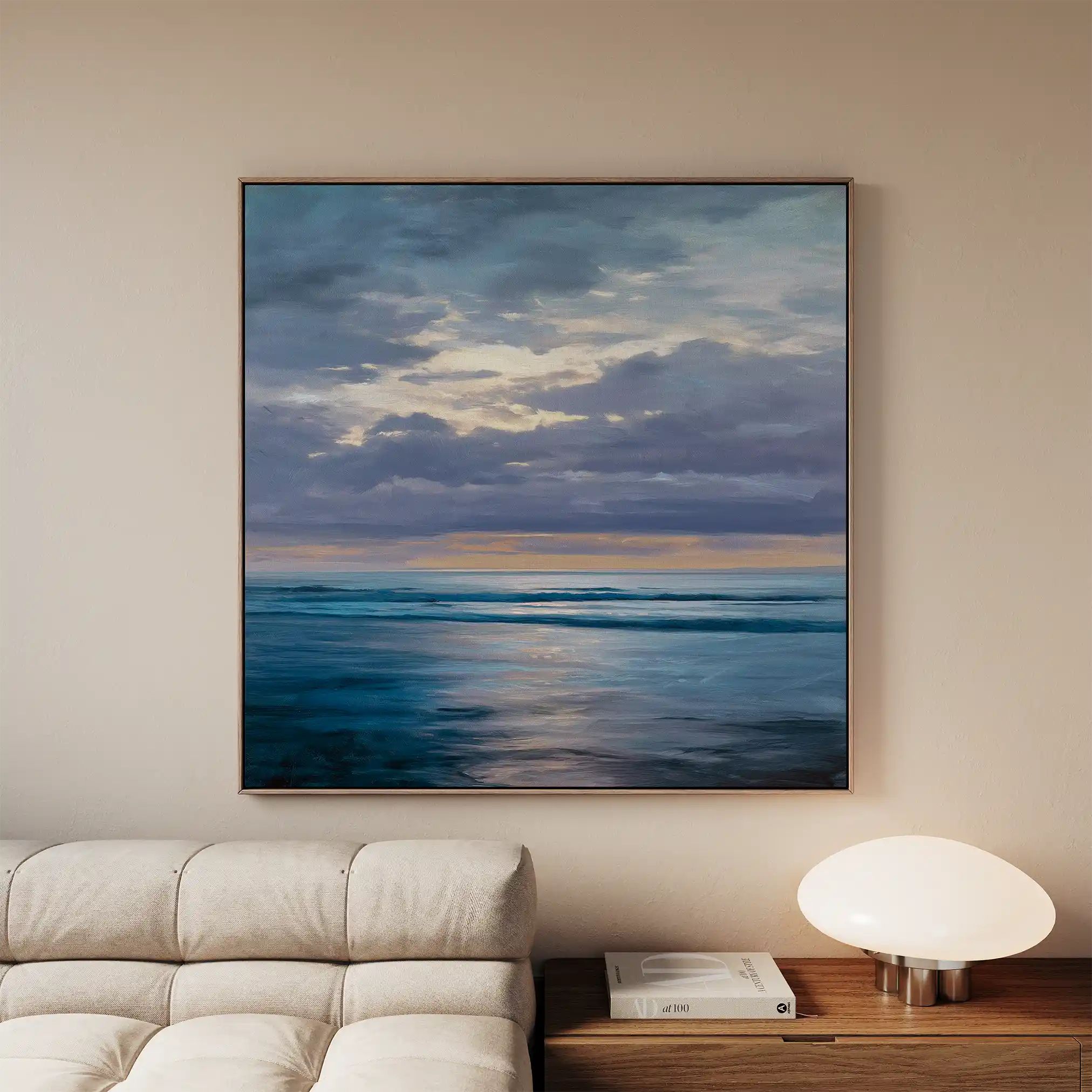 Abstract 1248 Canvas Art 60 x 60 cm / Black