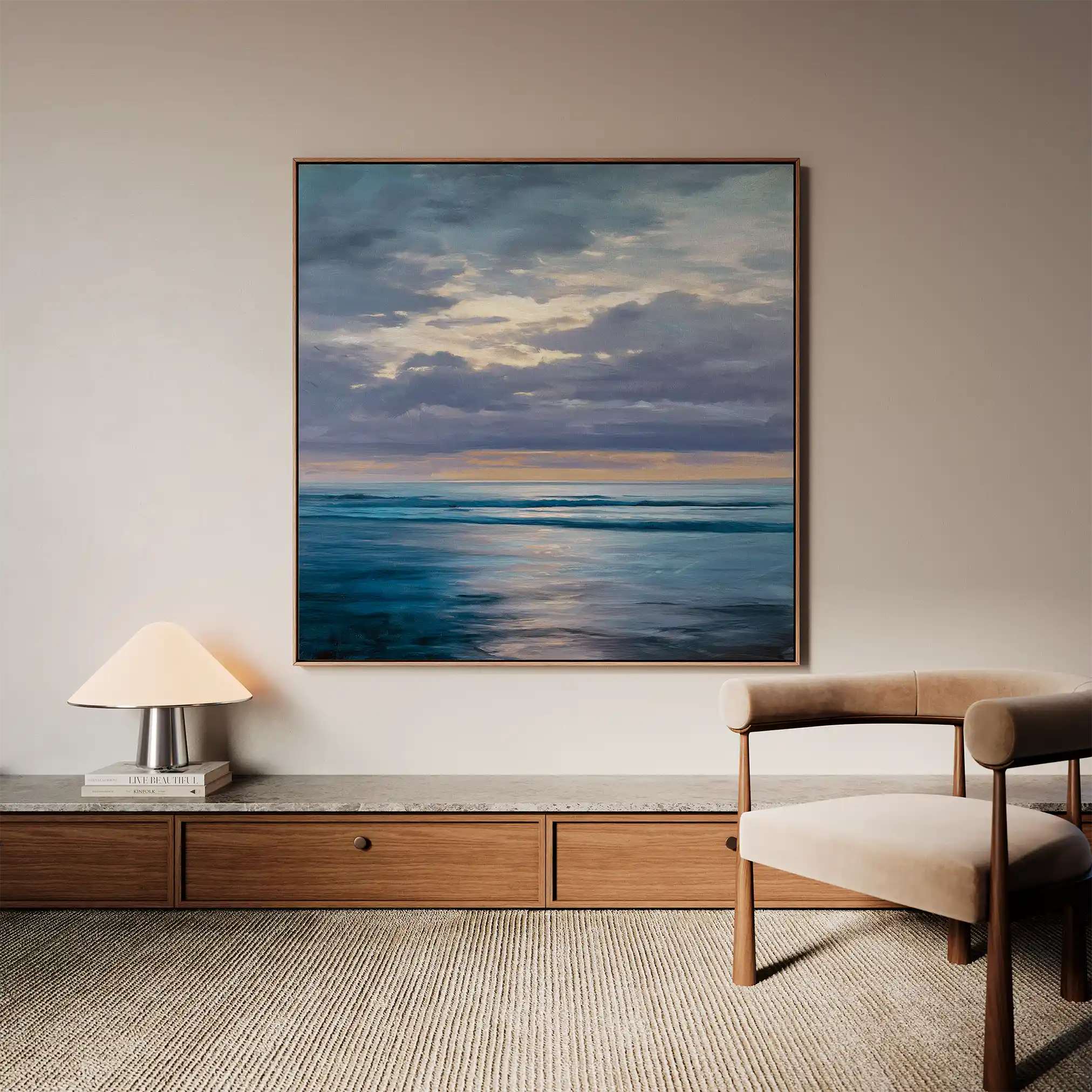 Abstract 1248 Canvas Art 60 x 60 cm / Black