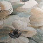 Floral 1248 Canvas Art 16" x 16" / 40 x 40 cm / Black